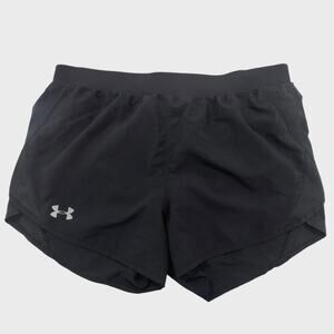 Under Armour Athleisure Shorts I Medium I Black Loose Fit Lined Gym Loungewear
